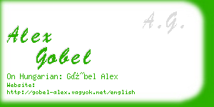 alex gobel business card